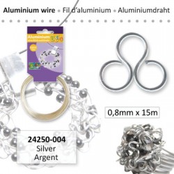 ALU WIRE 0.8MM 15M SILVER