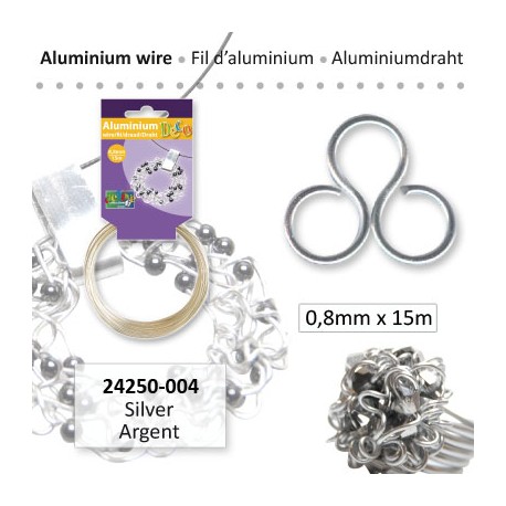 ALU WIRE 0.8MM 15M SILVER