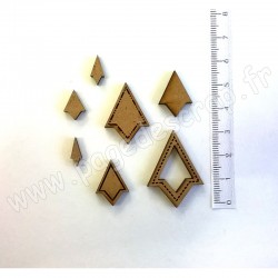 PDS SUJET BOIS TRIANGLES 3 mm COLLECTION FORMES