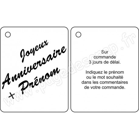 PDS MINI ALBUM BOIS JOYEUX ANNIVERSAIRE SUR COMMANDE 8 x 10 cm