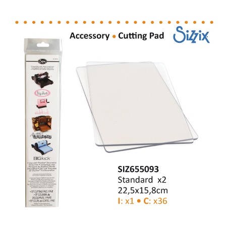 SIZZIX ACCESSORY CUTTING PAD STANDARD 1 PAIR