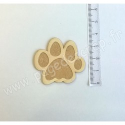 PDS SUJET BOIS FIN 1 mm PATTE DE CHAT COLLECTION ANIMAUX