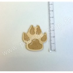 PDS SUJET BOIS FIN 1 mm PATTE DE CHIEN  COLLECTION ANIMAUX