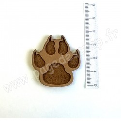 PDS SUJET BOIS PATTE DE CHIEN COLLECTION ANIMAUX