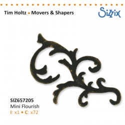 SIZZIX TIM HOLTZ MOVERS & SHAPERS DIE MINI FLOURISH