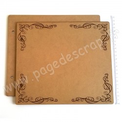 PDS ALBUM BOIS 22 x25 cm 4 ANGLES