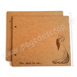 PDS ALBUM BOIS 22 x25 cm OUI POUR LA VIE