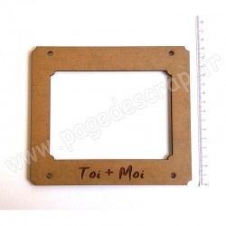 PDS CADRE BOIS 17 x 15 cm HOME DECO TOI + MOI