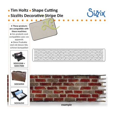 DECORATIVE STRIP DIE BRICK WALL