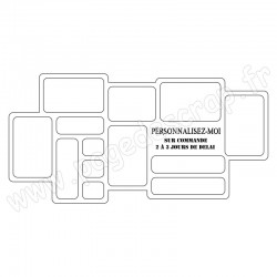 PDS CADRE BOIS DESTRUCTURE HOME DECO PERSONNALISE 60 cm x 30 cm