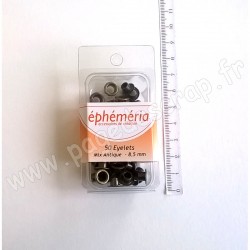 EPHEMERIA 50 OEILLETS MIX ANTIQUE 8 mm