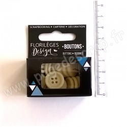 FLORILEGES DESIGN BOUTONS SABLE 30 pièces