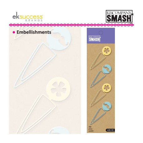 K&COMP SMASH ICON SHAPED CLIPS