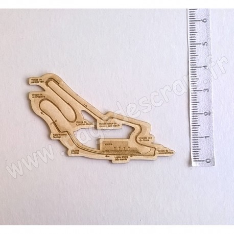 PDS SUJET BOIS FIN 1 mm CIRCUIT DU MANS GRAND PRIX COLLECTION 24H MOTO