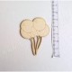 PDS SUJET BOIS FIN 1 mm BALLONS COLLECTION NAISSANCE