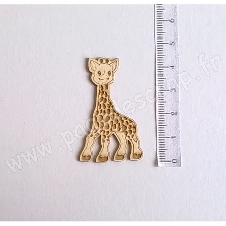 PDS SUJET BOIS FIN 1 mm GIRAFE COLLECTION NAISSANCE