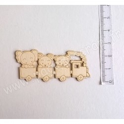 PDS SUJET BOIS FIN 1 mm TRAIN JOUET BEBE COLLECTION NAISSANCE