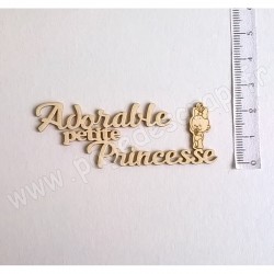 PDS SUJET BOIS FIN 1 mm ADORABLE PETITE PRINCESSE COLLECTION NAISSANCE