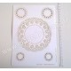 PDS SUJET PAPIER DENTELLE NAPPERON 1   5  pièces