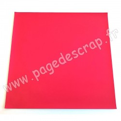 ARTEMIO FEUILLE SIMILI CUIR 30 cm x 30 cm 0,7 mm FUCHSIA