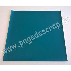 ARTEMIO FEUILLE SIMILI CUIR 30 cm x 30 cm 0,7 mm TURQUOISE