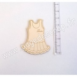 PDS SUJET BOIS FIN 1 mm PETITE ROBE COLLECTION NAISSANCE