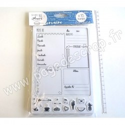 ALADINE TAMPON STAMPO PLANNER PAGE SEMAIINE