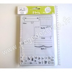 ALADINE TAMPON STAMPO PLANNER PAGE MOIS