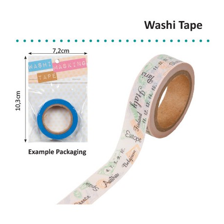 WASHI TAPE TRAVEL STAMPS