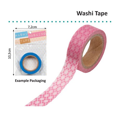 WASHI TAPE PINK ARGYLE