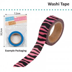 WASHI TAPE ZEBRA HOT PINK