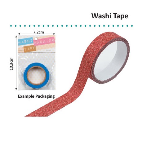 GLITTER TAPE RED