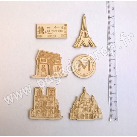 PDS SUJET BOIS FIN 1 mm KIT VILLE DE PARIS