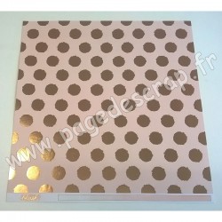 MY MIND'S EYE COLLECTION BLUSH POLKA DOT 30.5 cm x 30.5 cm