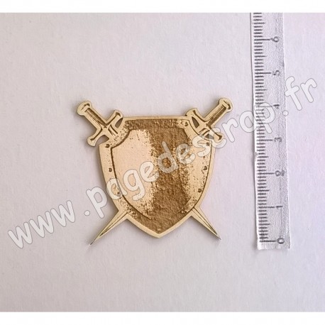 PDS SUJET BOIS FIN 1 mm BOUCLIER