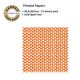 CANVAS CORPPRINTED PAPER ORANGE WHITE DOT