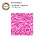 CANVAS CORP PRINTED PAPER HOT PINK WHITE ZEBRA