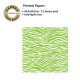 CANVAS CORP PRINTED PAPER LIME GREEN WHITE ZEBRA