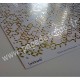 SWIRLCARDS COLLECTION REFLET D'OR AURORE DOREE 30.5 cm x 30.5 cm