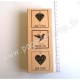 FLORILEGES DESIGN TAMPON BOIS 3 PRECIEUX COLLECTION GRAPHIC LOVE