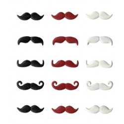 15 BRADS MOUSTACHES