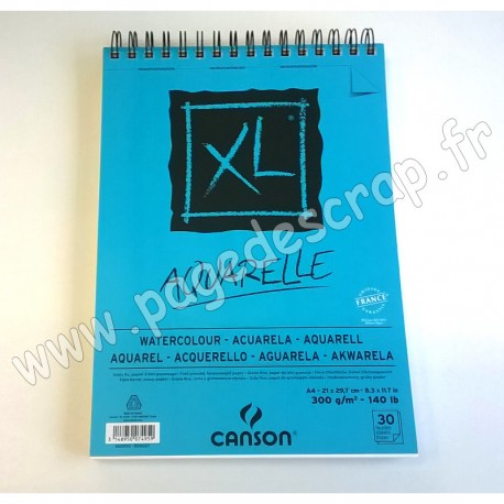 CANSON XL BLOC AQUARELLE 300 g A4 30 feuilles