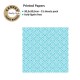 CANVAS CORP PRINTED PAPER TURQUOISE WHITE DAMASK