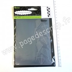 DARICE EMBOSSING TEMPLATE KITES BACKGROUND / CERFS-VOLANTS 10,8 cm x 14,6 cm