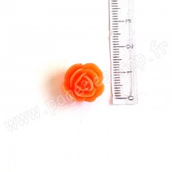 EPHEMERIA ROSE EN RESINE ORANGE VIF