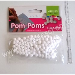 VAESSEN CREATIVE 100 POM-POMS x 7 mm