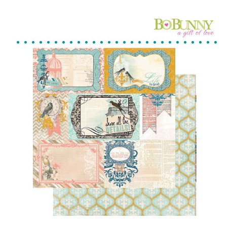 BO BUNNY THE AVENUES TRELLIS PAPER