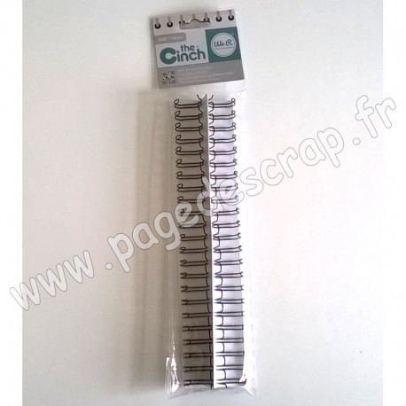 WE R MEMORY KEEPERS THE CINCH FILS POUR RELIURES 1,6 cm 30,5 cm NOIR x2