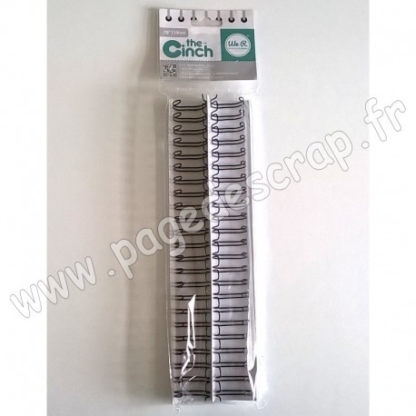 WE R MEMORY KEEPERS THE CINCH FILS POUR RELIURES 1,9 cm 30,5 cm NOIR x2