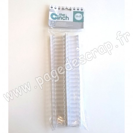 WE R MEMORY KEEPERS THE CINCH FILS POUR RELIURES 2,5 cm 30,5 cm BLANC x2